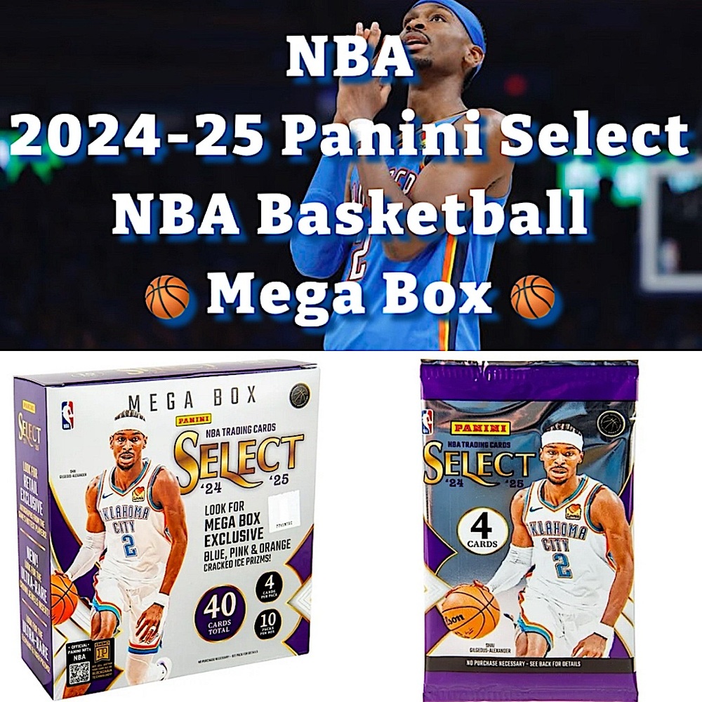 🏀 NBA - 2024-25 Panini Select Basketball Mega Box (EARLY RELEASE!!) - NEW 🏀